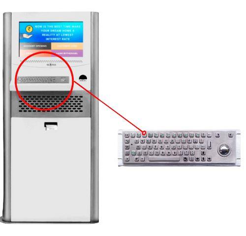 Metal Keyboard for Self Service Kiosks