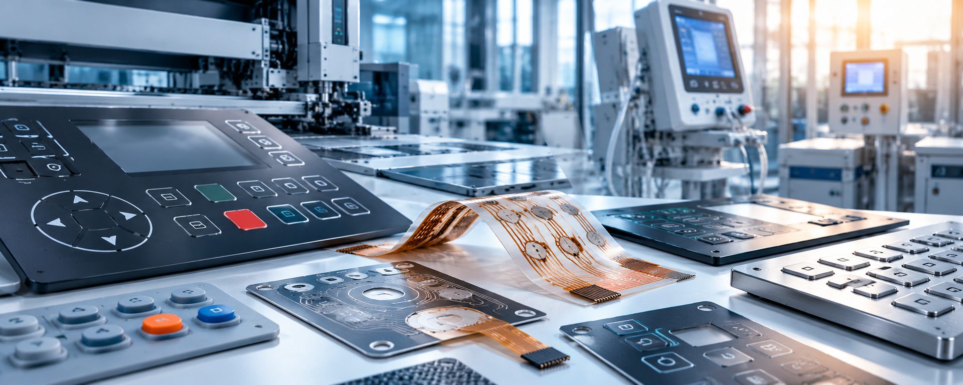 Flexible electronics control panel showcase