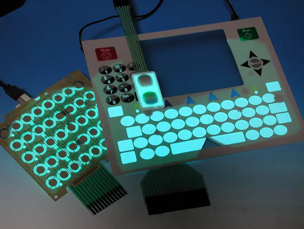 Backlit membrane keypad