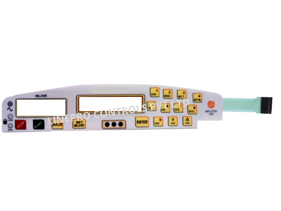 Membrane Keypad flexible non-tactile embossed