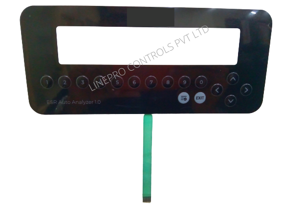 LP 3873 Membrane Keypad flexible non-tactile embossed