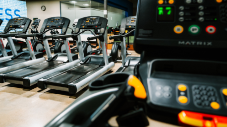 Membrane keypad for gym treadmills