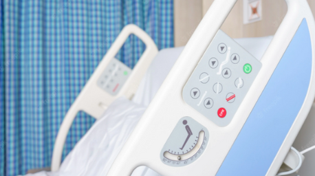 Membrane keypads for hospital beds