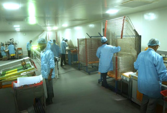 Screen Printing department at Linepro Thane facility