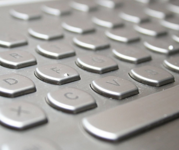 Vandal proof metal keyboard