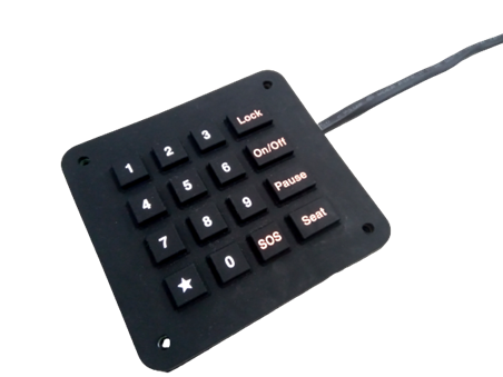 Silicone Rubber keypad with tactile feedback