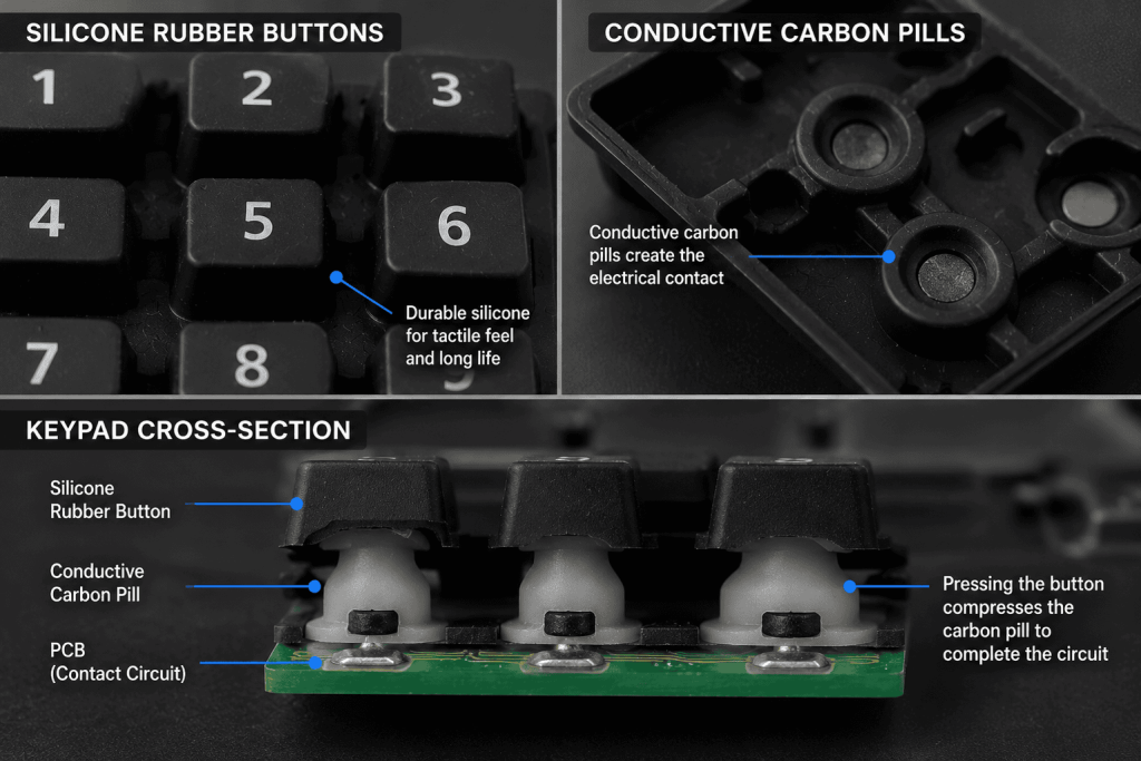 Industrial Silicone Rubber Keypad
